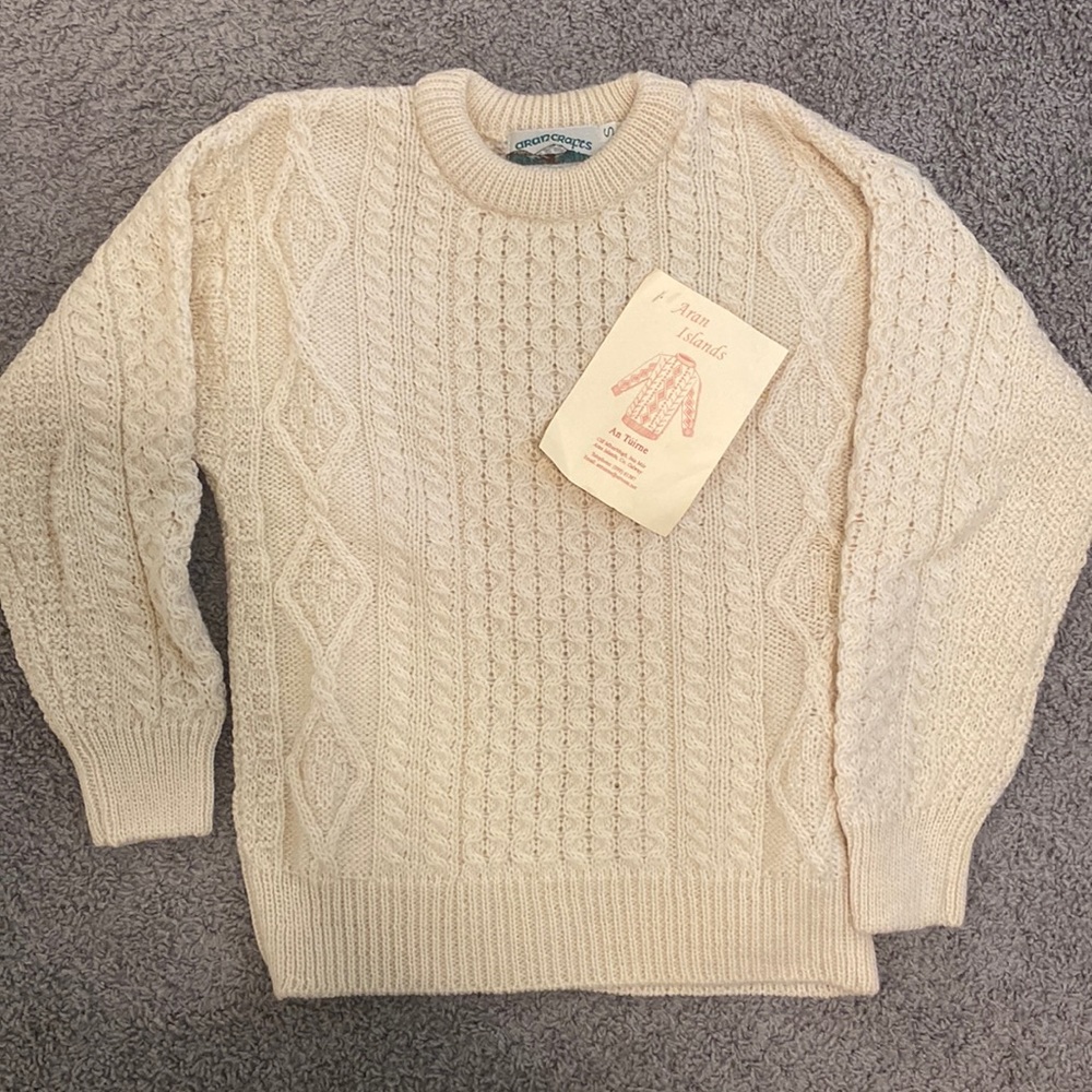 Cream Fisherman’s Sweater (from Ireland)